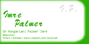 imre palmer business card